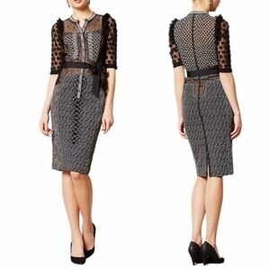 Anthropologie Byron Lars‎ Beguile Allusion Sheath Dress Size 8